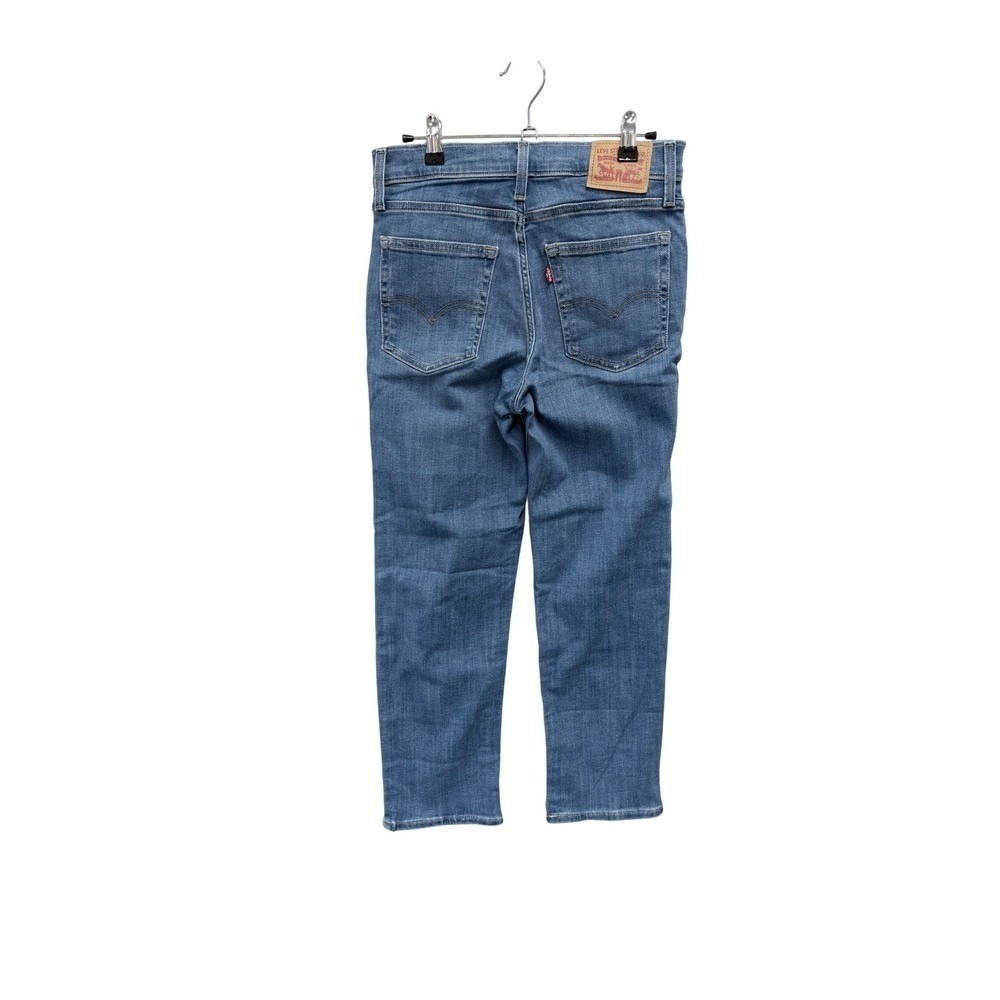 Levis 724 High Rise Straight Women Size 27 (taped 28" Blue Excellent Denim Jeans - Picture 4 of 11